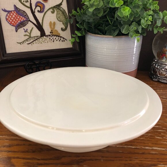 Vintage Strawberry Shortcake Hand-painted Ceramic Pedestal Footed Cake Plate Dom - Picture 2 of 5